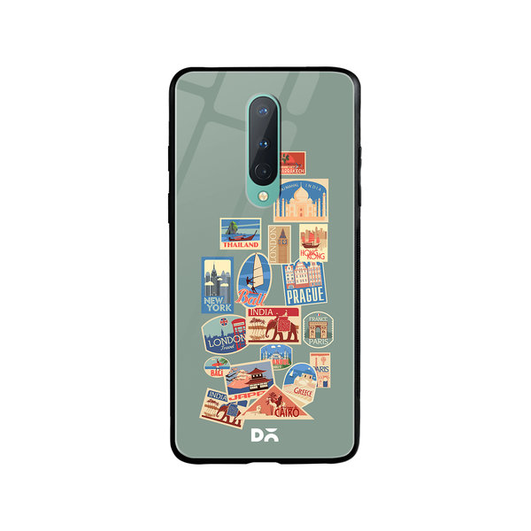 

DailyObjects Travel Bucket Glass Case Cover For OnePlus 8