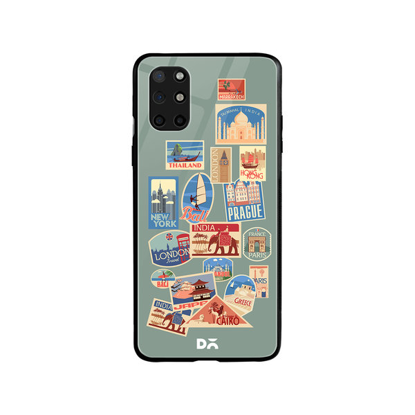 

DailyObjects Travel Bucket Glass Case Cover For OnePlus 8T