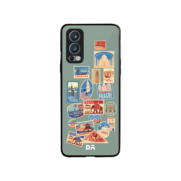 

DailyObjects Travel Bucket Glass Case Cover For OnePlus Nord 2