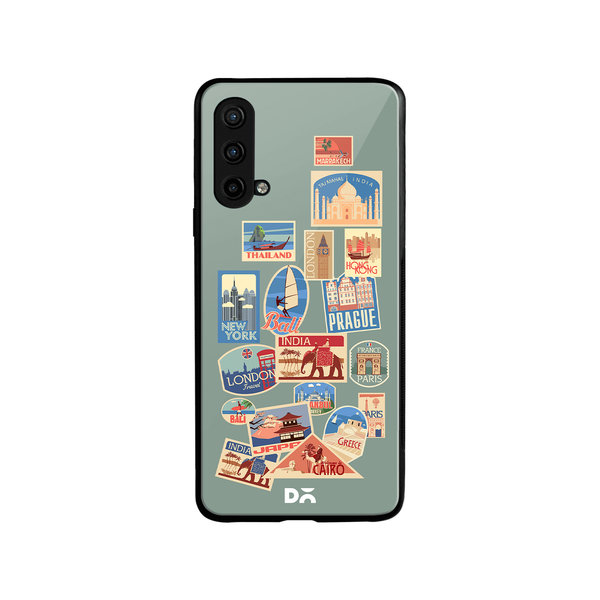 

DailyObjects Travel Bucket Glass Case Cover For OnePlus Nord CE