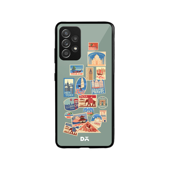 

DailyObjects Travel Bucket Glass Case Cover For Samsung Galaxy A52