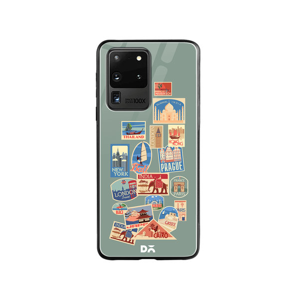 DailyObjects Travel Bucket Glass Case Cover For Samsung Galaxy S20 Ultra