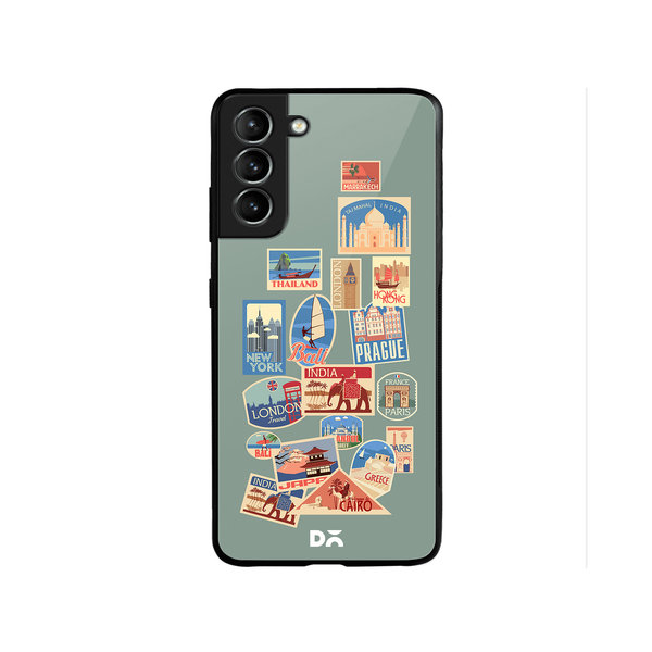 

DailyObjects Travel Bucket Glass Case Cover For Samsung Galaxy S22