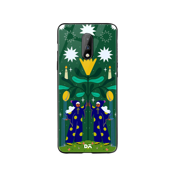 

DailyObjects Twin tWitch Glass Case Cover For OnePlus 7