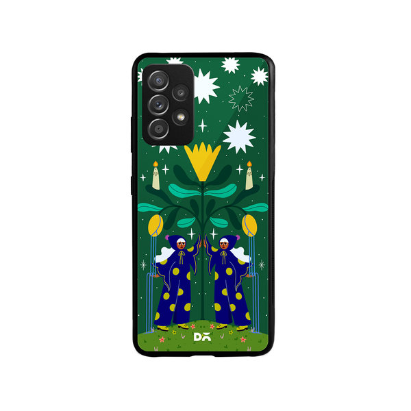 

DailyObjects Twin tWitch Glass Case Cover For Samsung Galaxy A73