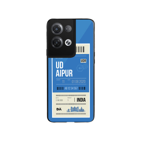 

DailyObjects Udaipur City Tag Glass Case Cover For Oppo Reno 8