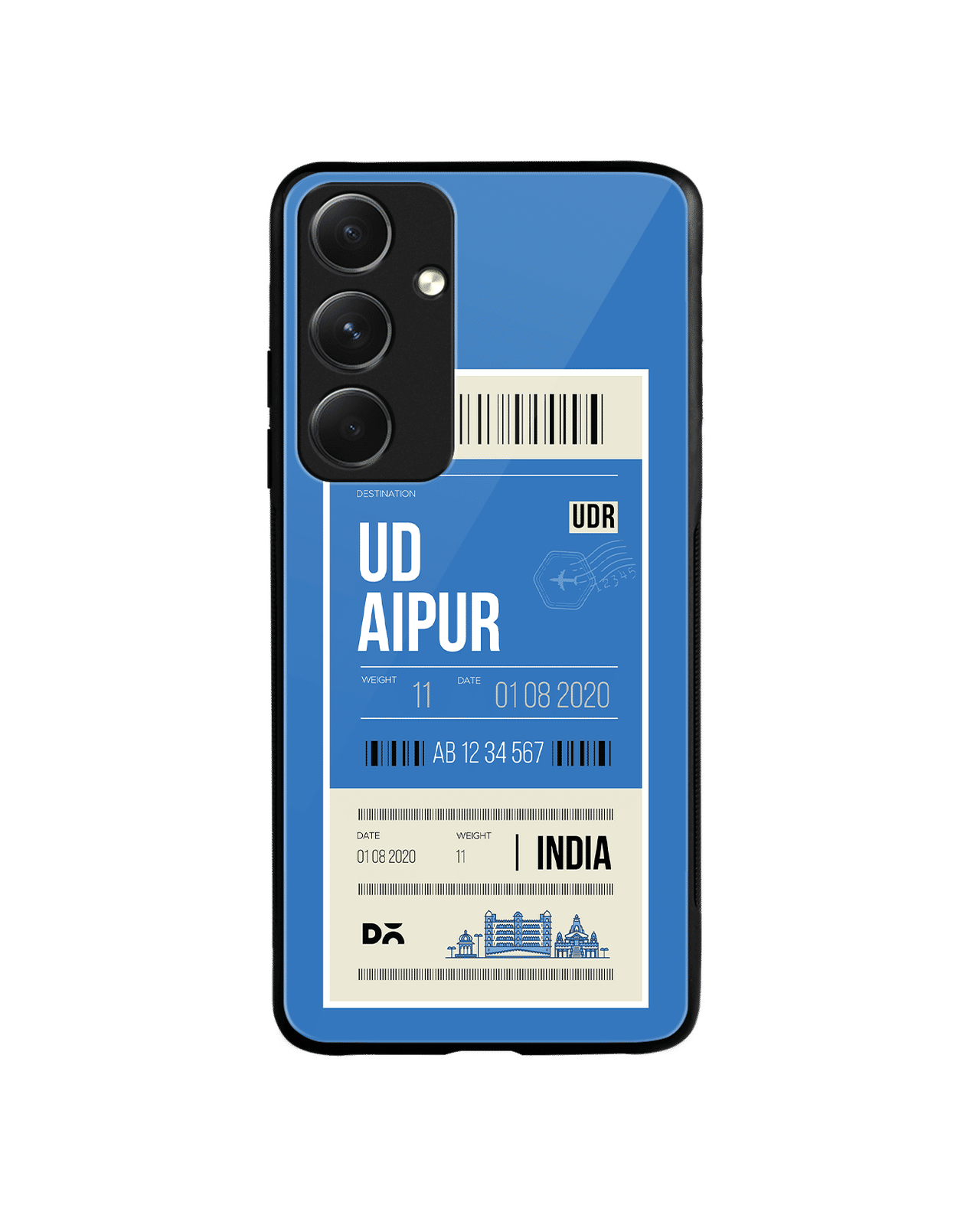Udaipur City Tag Glass Case Cover For Samsung Galaxy S24 Plus