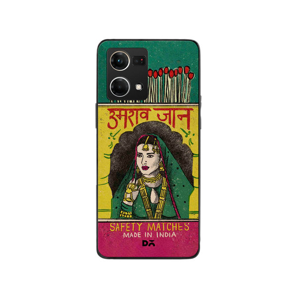 

DailyObjects Umrao Jaan Matchbox Glass Case Cover For Oppo Reno 7