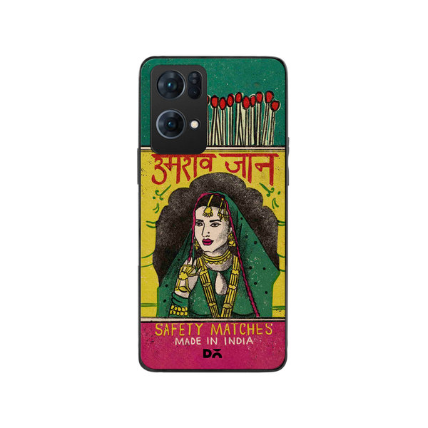 

DailyObjects Umrao Jaan Matchbox Glass Case Cover For Oppo Reno 7 Pro