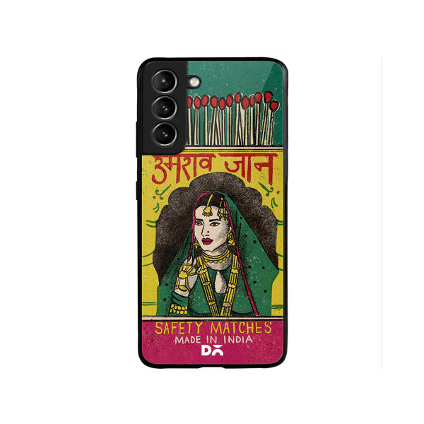 

DailyObjects Umrao Jaan Matchbox Glass Case Cover For Samsung Galaxy S22 Plus
