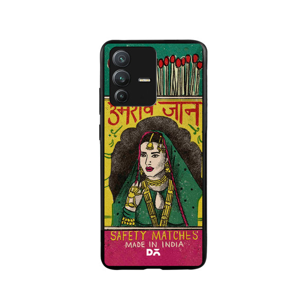 

DailyObjects Umrao Jaan Matchbox Glass Case Cover For Vivo V23 Pro
