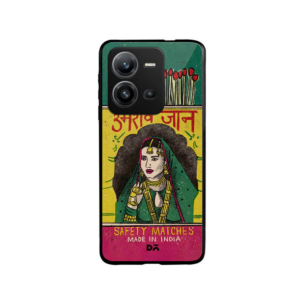 

DailyObjects Umrao Jaan Matchbox Glass Case Cover For Vivo V25