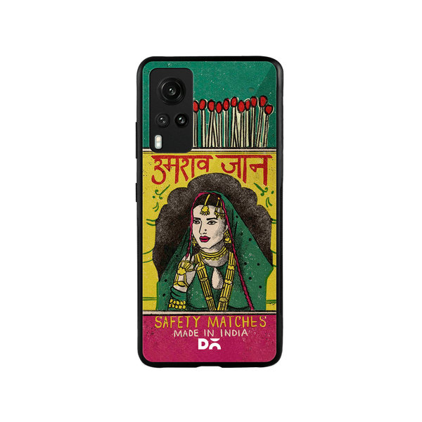 

DailyObjects Umrao Jaan Matchbox Glass Case Cover For Vivo X60