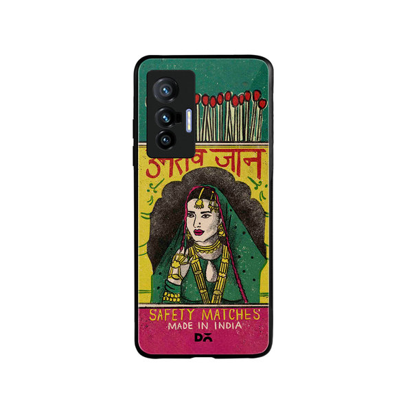 

DailyObjects Umrao Jaan Matchbox Glass Case Cover For Vivo X70
