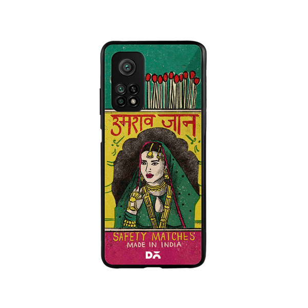 

DailyObjects Umrao Jaan Matchbox Glass Case Cover For Xiaomi Mi 10T
