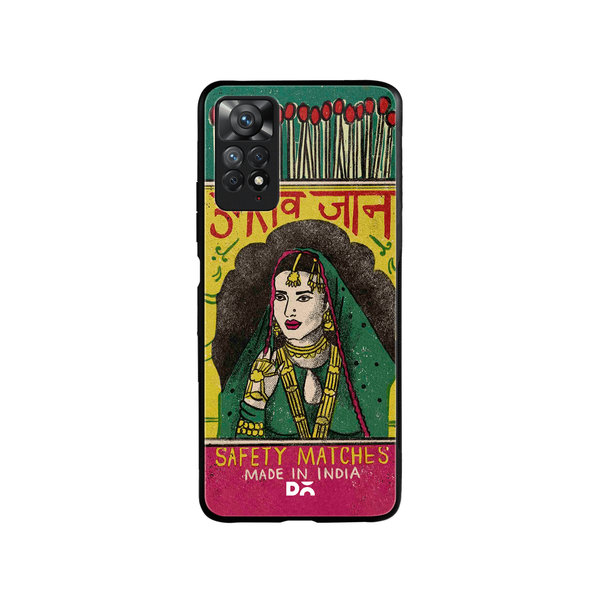 

DailyObjects Umrao Jaan Matchbox Glass Case Cover For Xiaomi Redmi Note 11 Pro