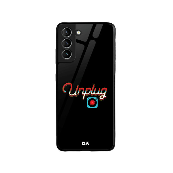 

DailyObjects Unplug Tunes Glass Case Cover For Samsung Galaxy S21 Plus
