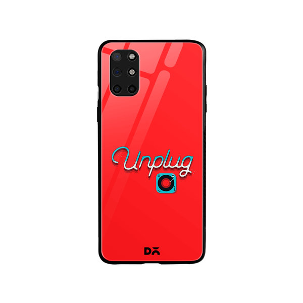 

DailyObjects Unplug Tunes Red Glass Case Cover For OnePlus 8T