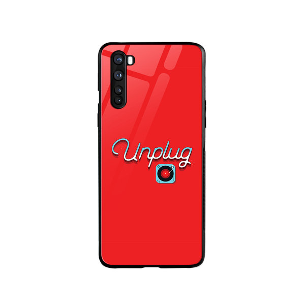 

DailyObjects Unplug Tunes Red Glass Case Cover For OnePlus Nord
