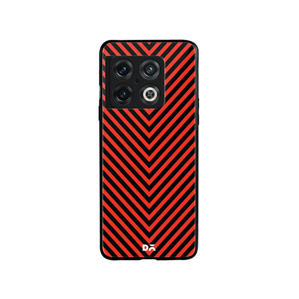 DailyObjects V Red Glass Case Cover For OnePlus 10 Pro