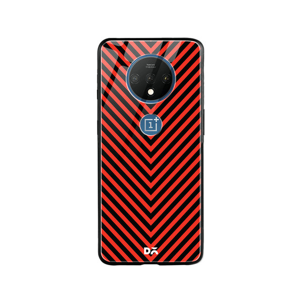 

DailyObjects V Red Glass Case Cover For OnePlus 7T