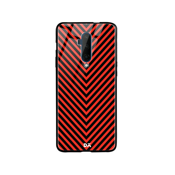 

DailyObjects V Red Glass Case Cover For OnePlus 7T Pro