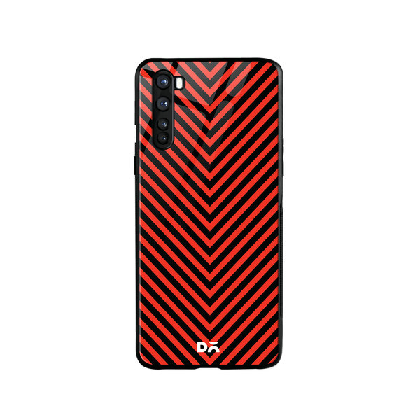 

DailyObjects V Red Glass Case Cover For OnePlus Nord