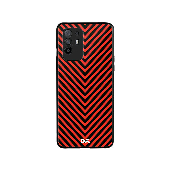 

DailyObjects V Red Glass Case Cover For Oppo F19 Pro Plus