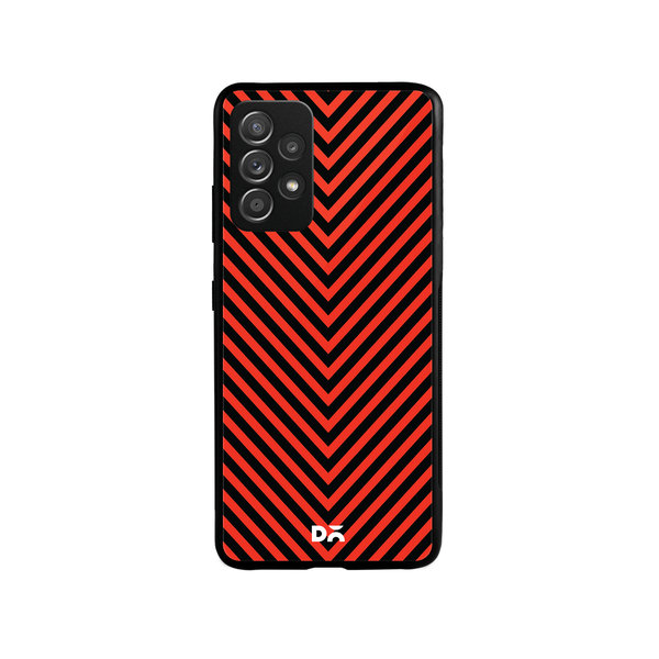 

DailyObjects V Red Glass Case Cover For Samsung Galaxy A52