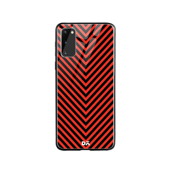 

DailyObjects V Red Glass Case Cover For Samsung Galaxy S20