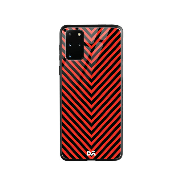 

DailyObjects V Red Glass Case Cover For Samsung Galaxy S20 Plus