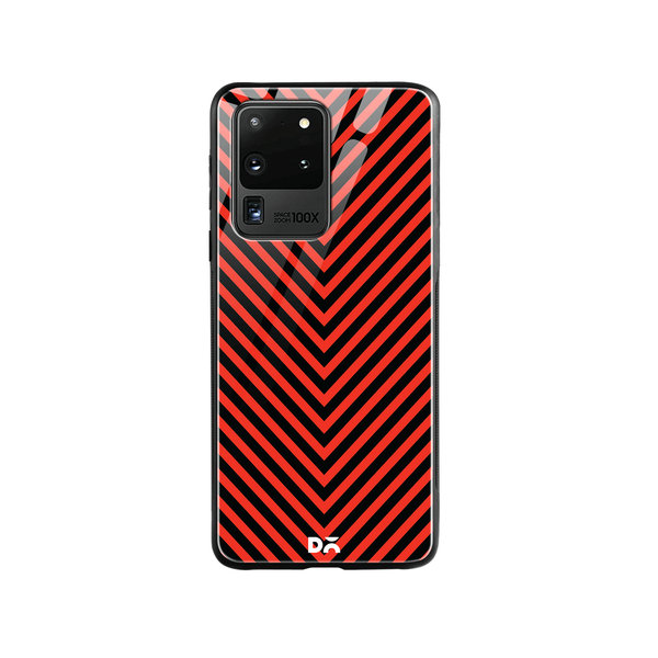 

DailyObjects V Red Glass Case Cover For Samsung Galaxy S20 Ultra