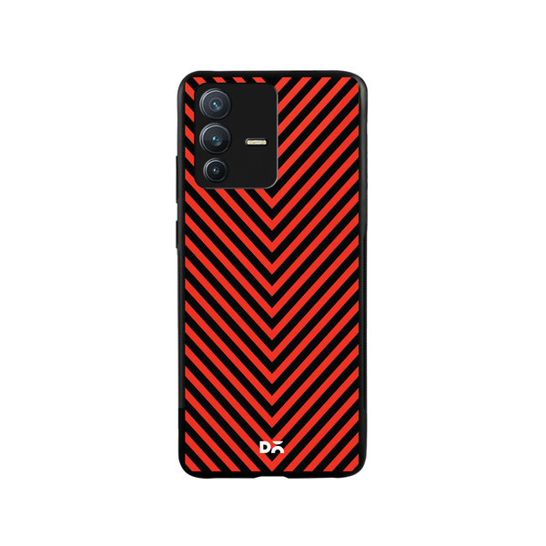 

DailyObjects V Red Glass Case Cover For Vivo V23 Pro