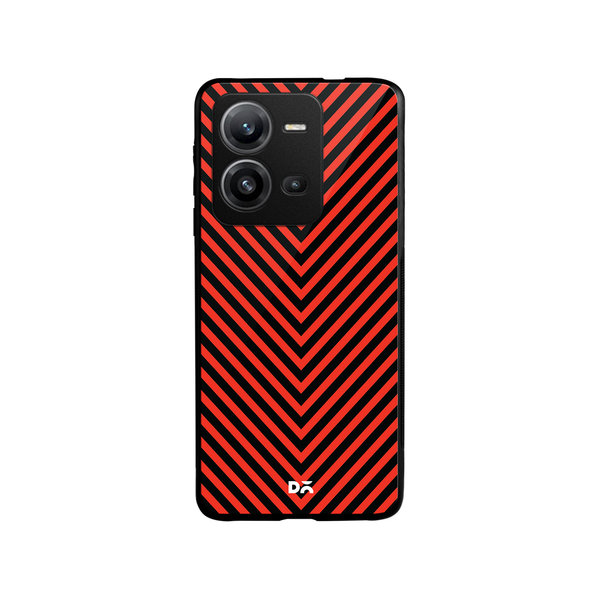 

DailyObjects V Red Glass Case Cover For Vivo V25