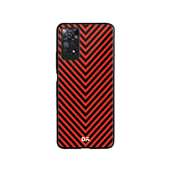 DailyObjects V Red Glass Case Cover For Xiaomi Redmi Note 11 Pro