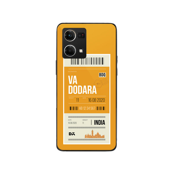 

DailyObjects Vadodara City Tag Glass Case Cover For Oppo Reno 7