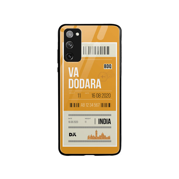 

DailyObjects Vadodara City Tag Glass Case Cover For Samsung Galaxy S20 FE