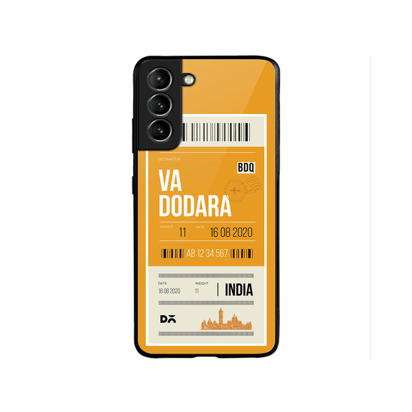 

DailyObjects Vadodara City Tag Glass Case Cover For Samsung Galaxy S22 Plus