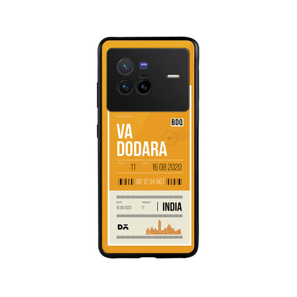 

DailyObjects Vadodara City Tag Glass Case Cover For Vivo X80
