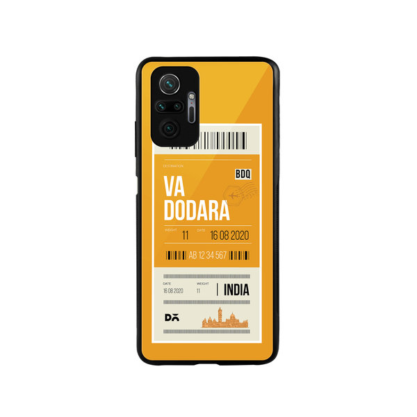 

DailyObjects Vadodara City Tag Glass Case Cover For Xiaomi Redmi Note 10 Pro