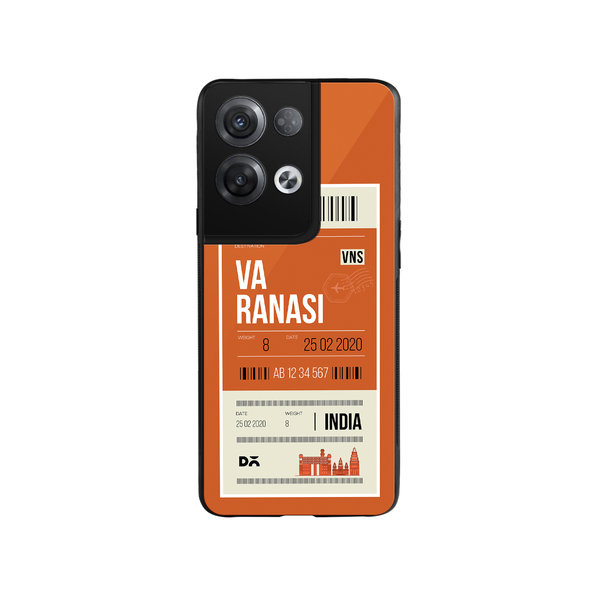 

DailyObjects Varanasi City Tag Glass Case Cover For Oppo Reno 8 Pro Plus