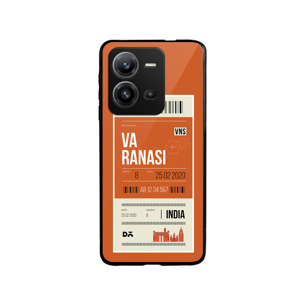 

DailyObjects Varanasi City Tag Glass Case Cover For Vivo V25