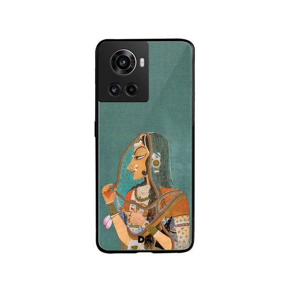 

DailyObjects Vieled Woman Glass Case Cover For OnePlus 10R
