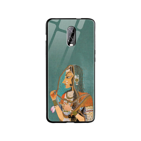 

DailyObjects Vieled Woman Glass Case Cover For OnePlus 7