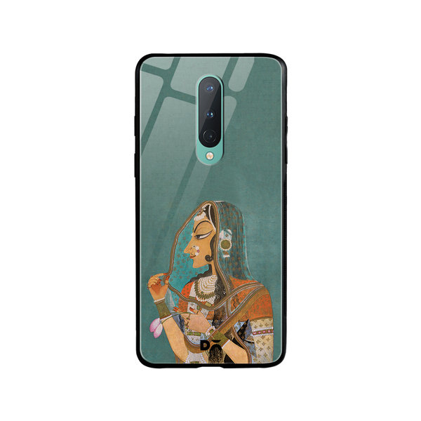 

DailyObjects Vieled Woman Glass Case Cover For OnePlus 8