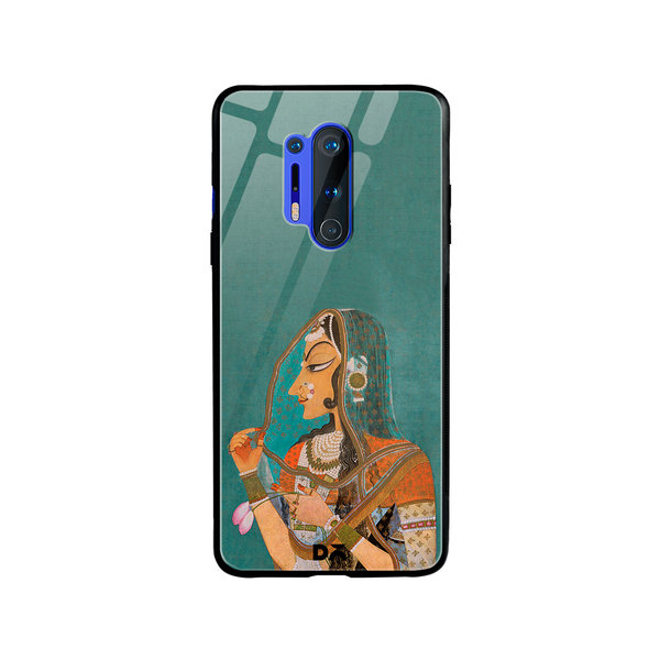 

DailyObjects Vieled Woman Glass Case Cover For OnePlus 8 Pro