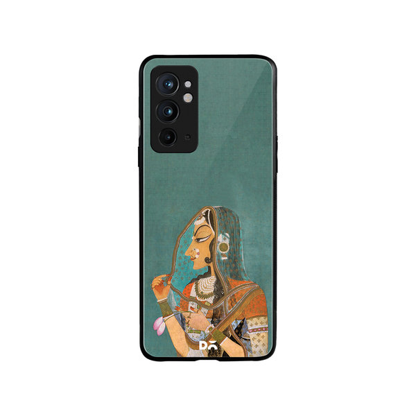 

DailyObjects Vieled Woman Glass Case Cover For OnePlus 9RT