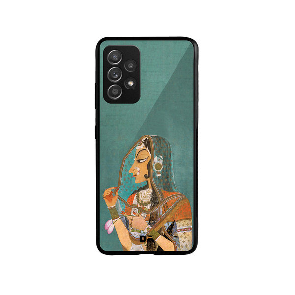

DailyObjects Vieled Woman Glass Case Cover For Samsung Galaxy A52