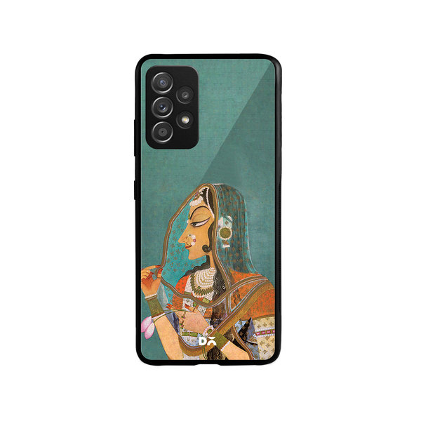 

DailyObjects Vieled Woman Glass Case Cover For Samsung Galaxy A73