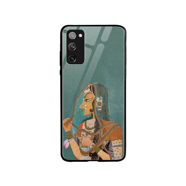 

DailyObjects Vieled Woman Glass Case Cover For Samsung Galaxy S20 FE